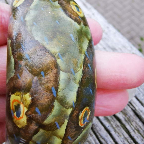 Hand-painted Wooden Snake Bangle Bracelet - Picture 4 of 14